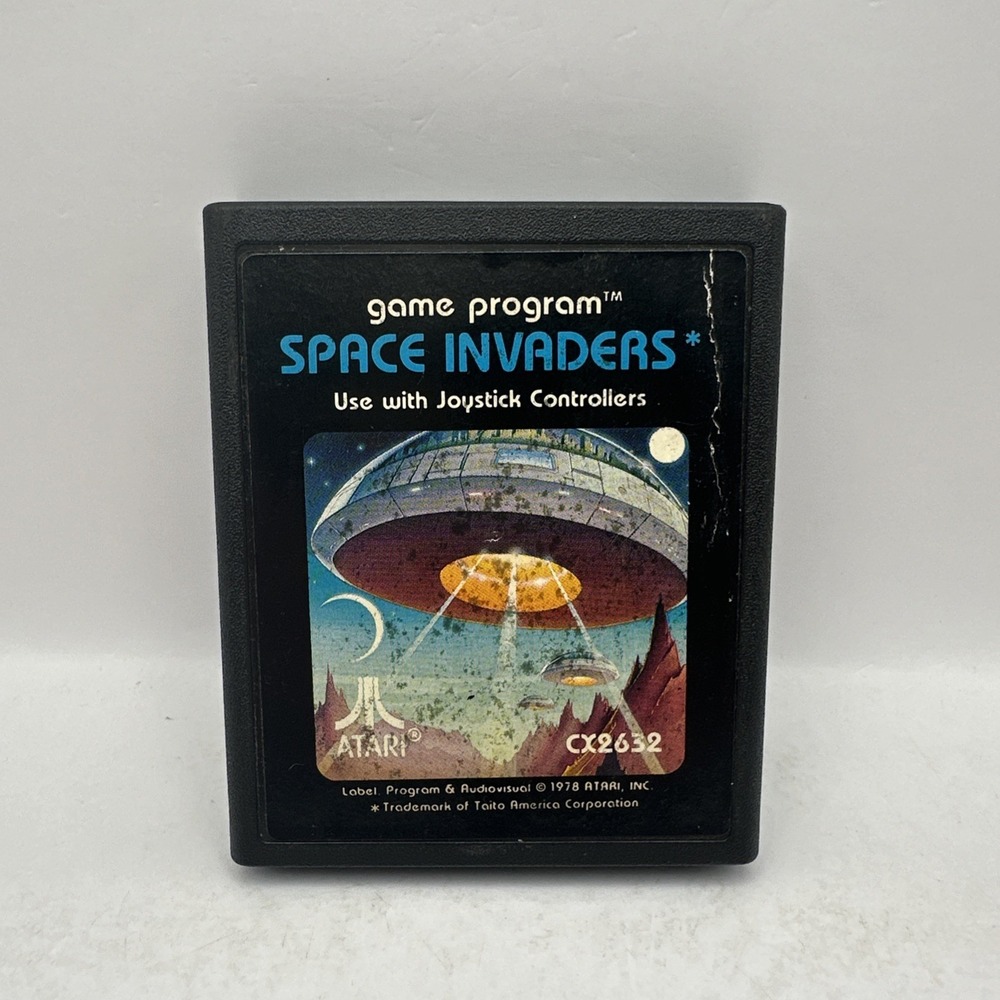 Space Invaders ATARI 2600 Picture Label Game Cartridge CX2632
